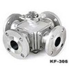 KF-305，四通法蘭球閥