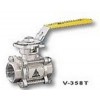 V-358T，三片式全徑不銹鋼球閥