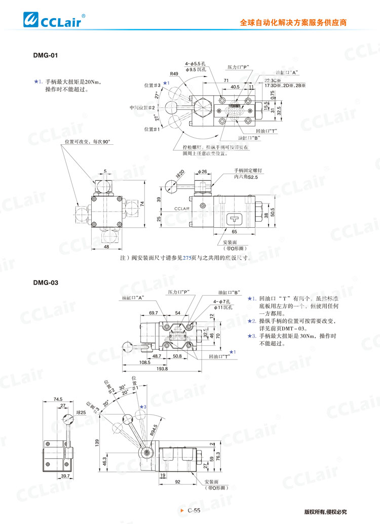 DMT、DMG系列手動換向閥-5